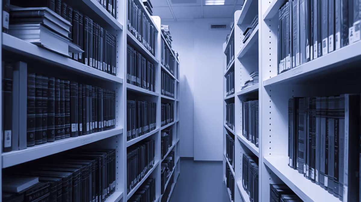 A cool-toned editorial science photograph.